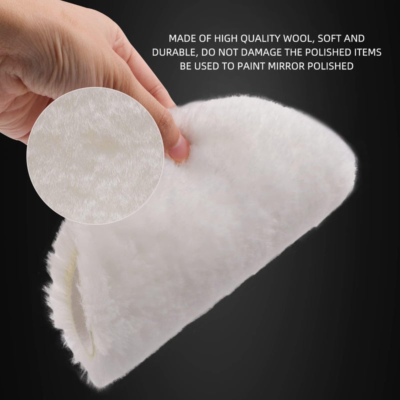 ZFE Buffing Polishing Pads, 7Pc 7.5 Inch Face for 7Inch 180mm Backing Plate Compound Buffing Sponge Pads Cutting Polishing Pad Kit for Car Buffer Polisher - Image 3